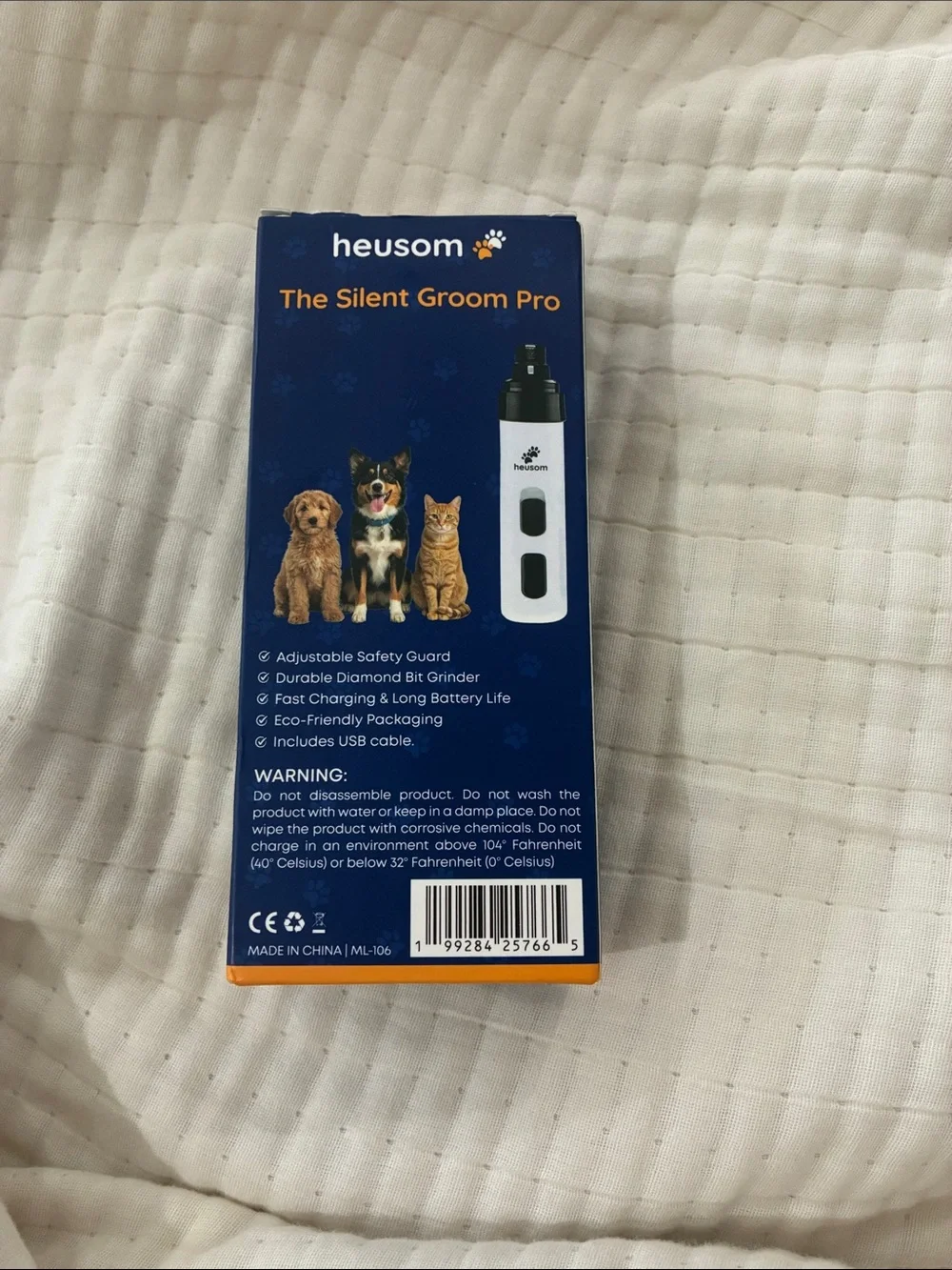 NEW IN BOX The Silent Pet Groom Pro dog cat nail clipper trimmer